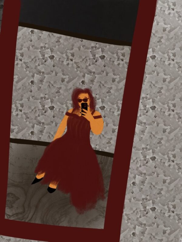 Selfie in a Hotel Mirror